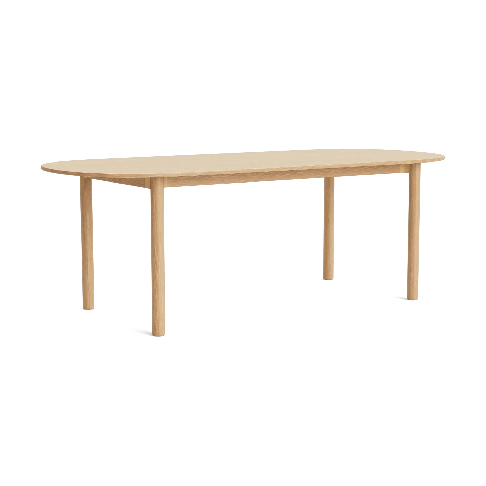 Annex Oblong dining table, Lacquered oak, 220x95 cm HAY