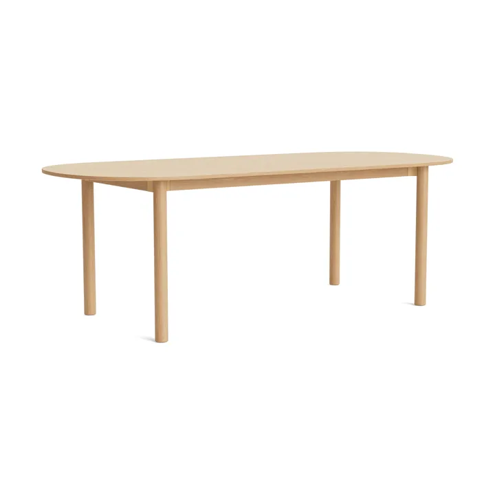 Annex Oblong dining table - Lacquered oak, 220x95 cm - HAY