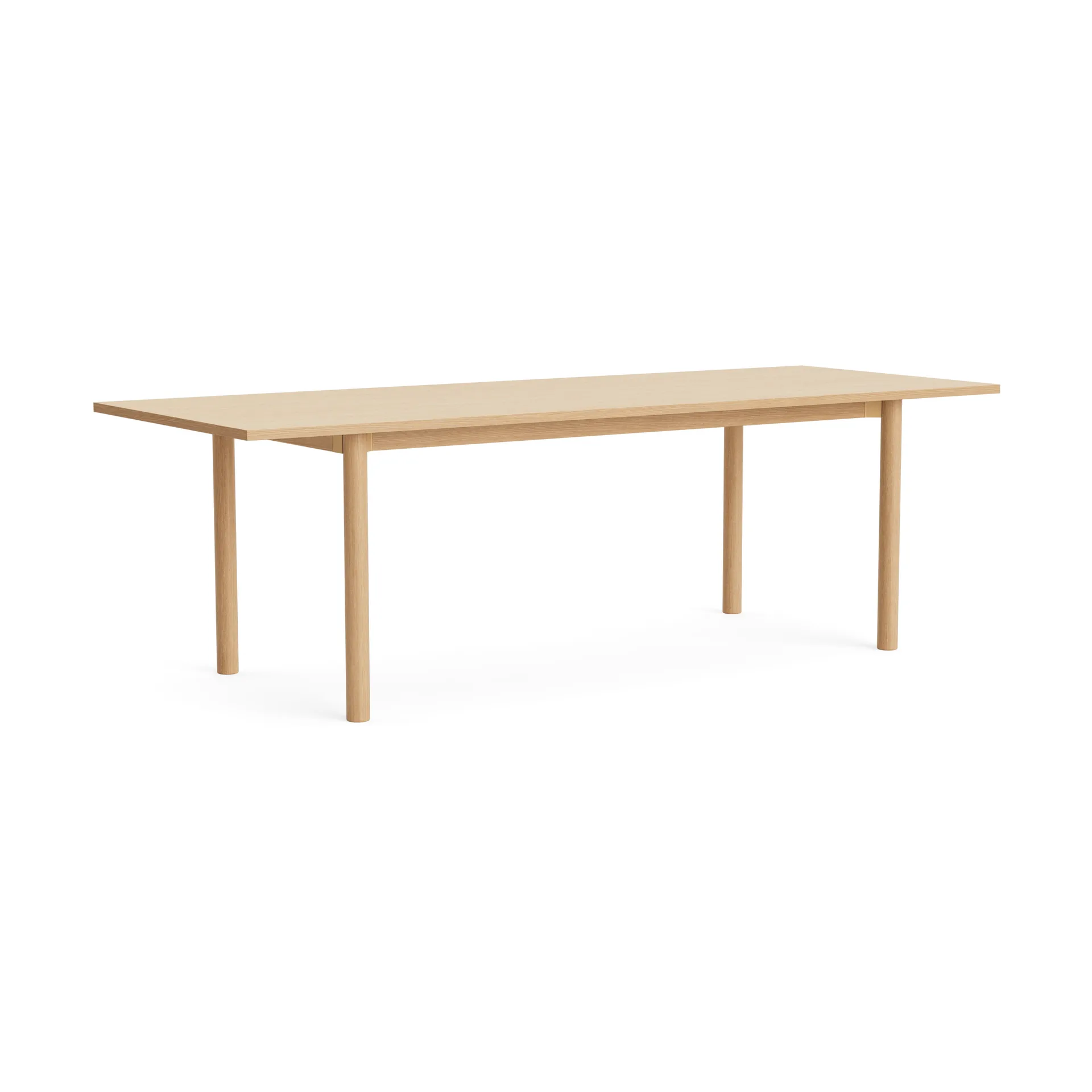 Annex Overhang dining table, Lacquered oak, 240x90 cm HAY