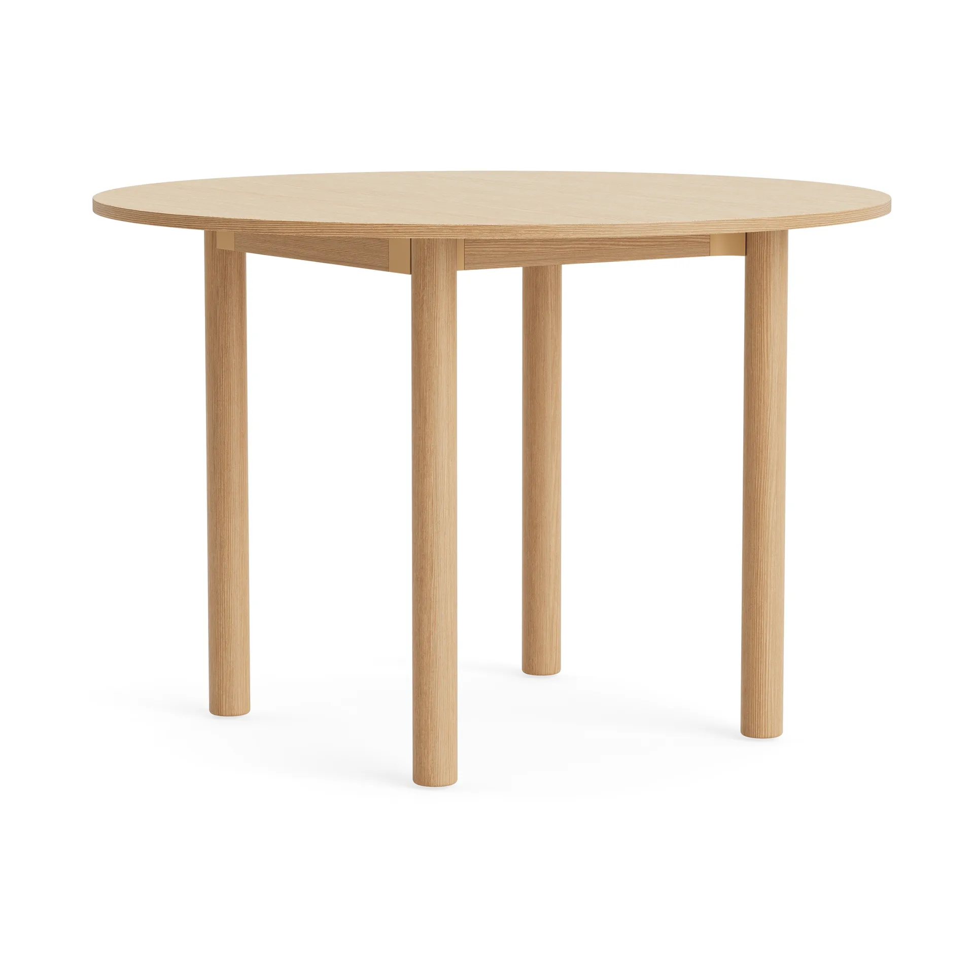Annex Round dining table, Lacquered oak, Ø110 cm HAY