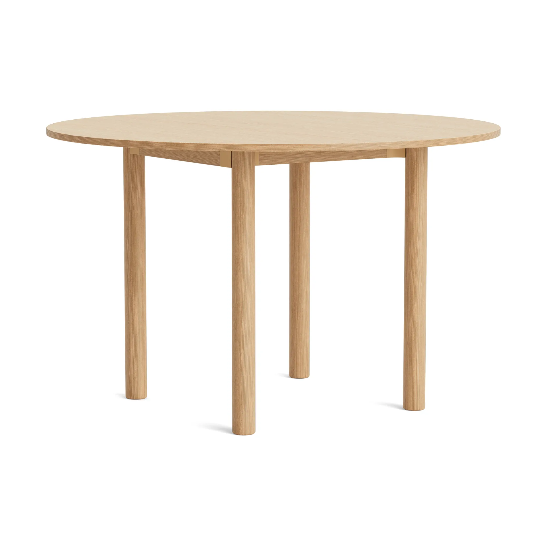 Annex Round dining table, Lacquered oak, Ø120 cm HAY