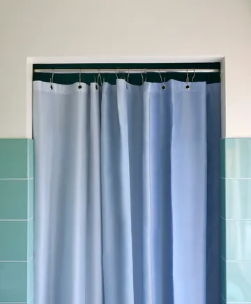Aquarelle Vertical shower curtain 180x200 cm - Ice blue - HAY
