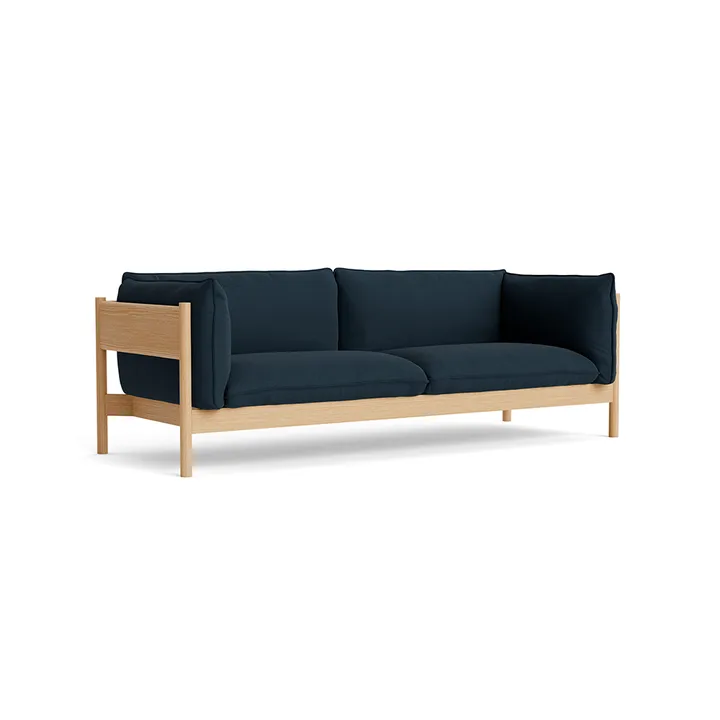 Arbour ECO 3-seater sofa - Steelcut Trio 796-wax-oiled oak - HAY