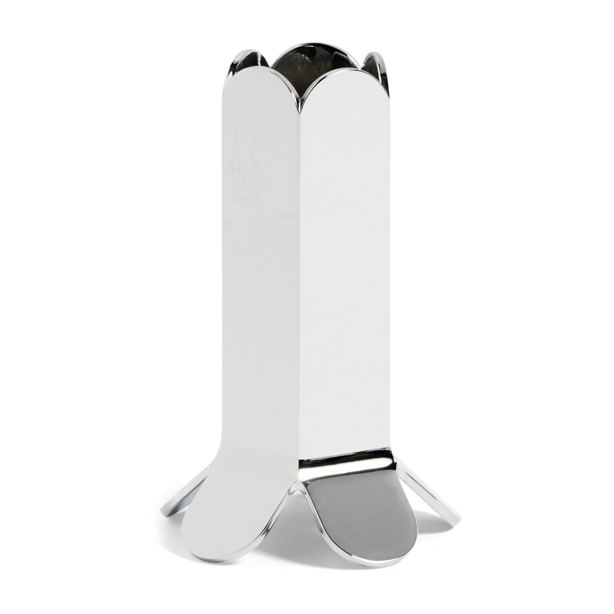 HAY Arcs candle stick 9 cm Mirror | Scandinavian Design | Candle holders | Silver-coloured