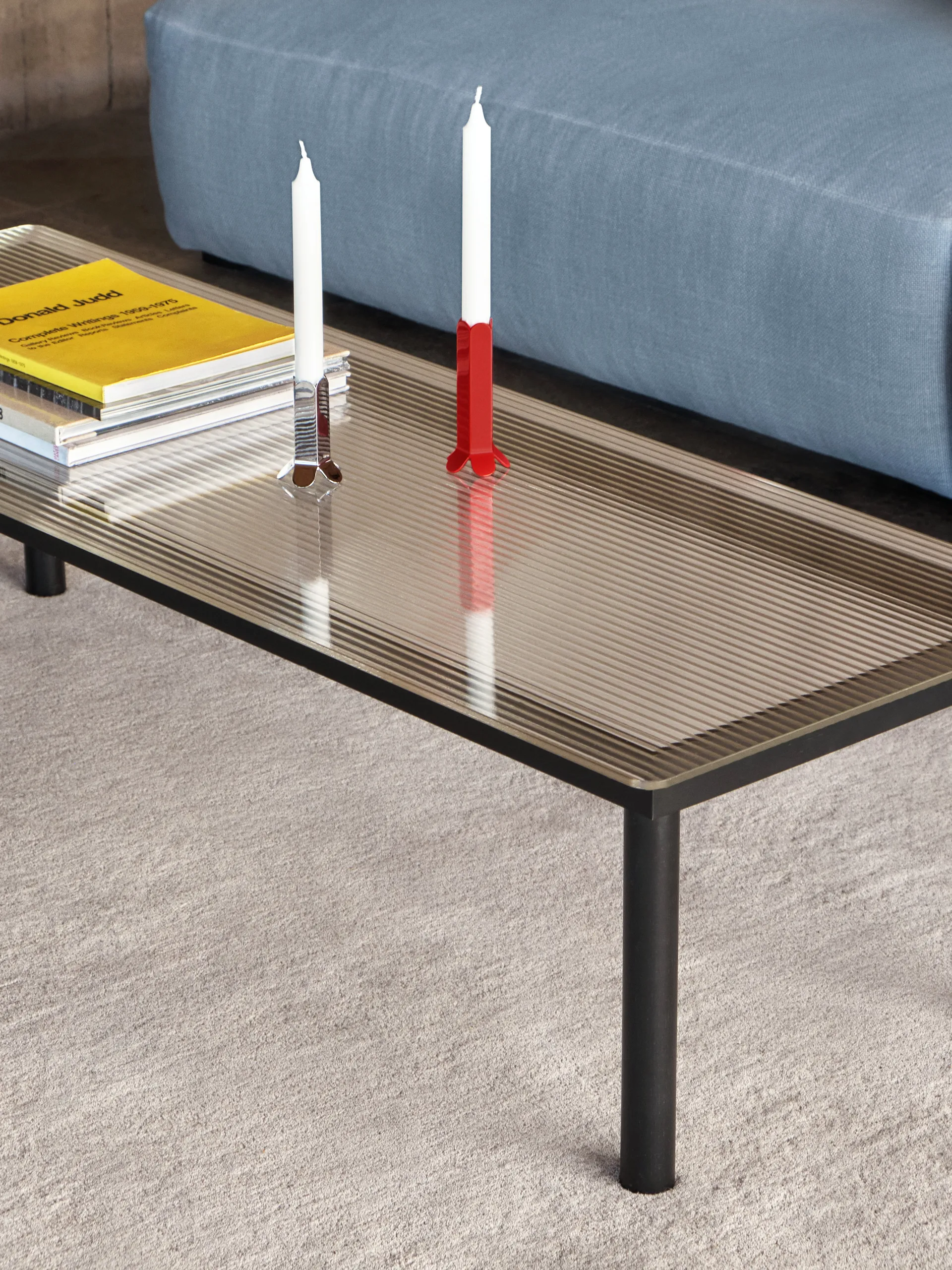 Arcs candle stick 9 cm, Mirror HAY