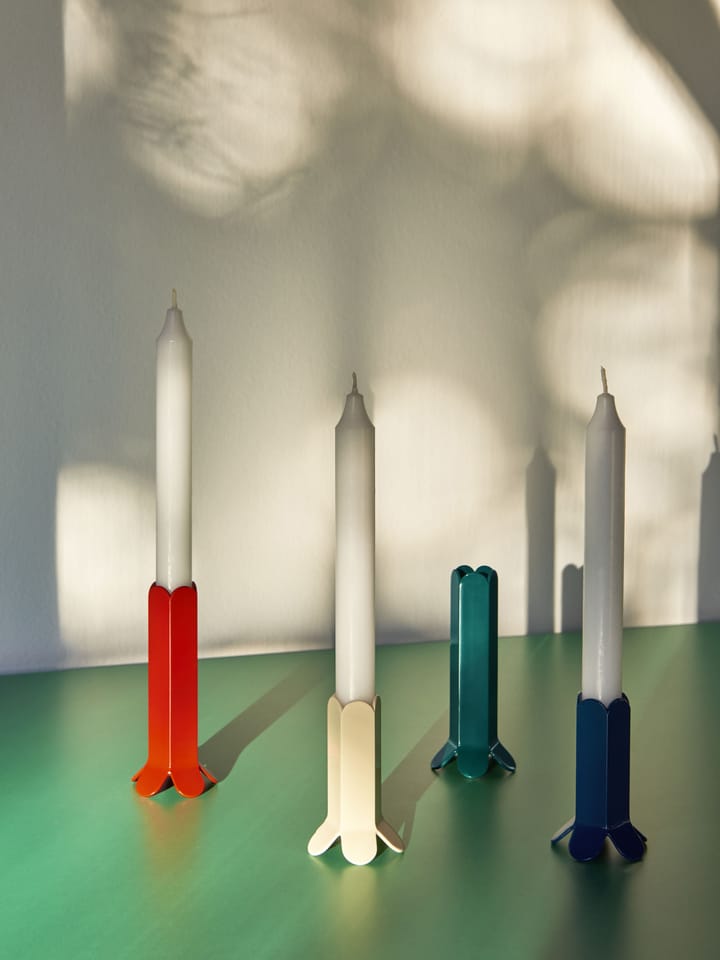 Arcs candle sticks 13 cm, Green HAY