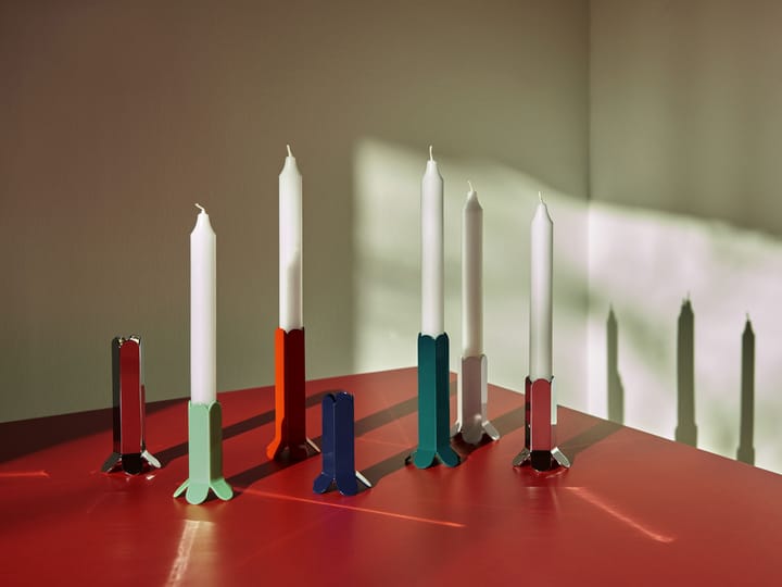 Arcs candle sticks 13 cm, Green HAY