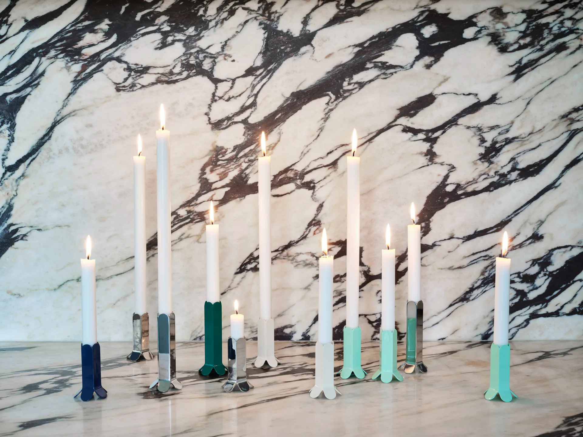 Arcs candle sticks 13 cm, Mirror HAY