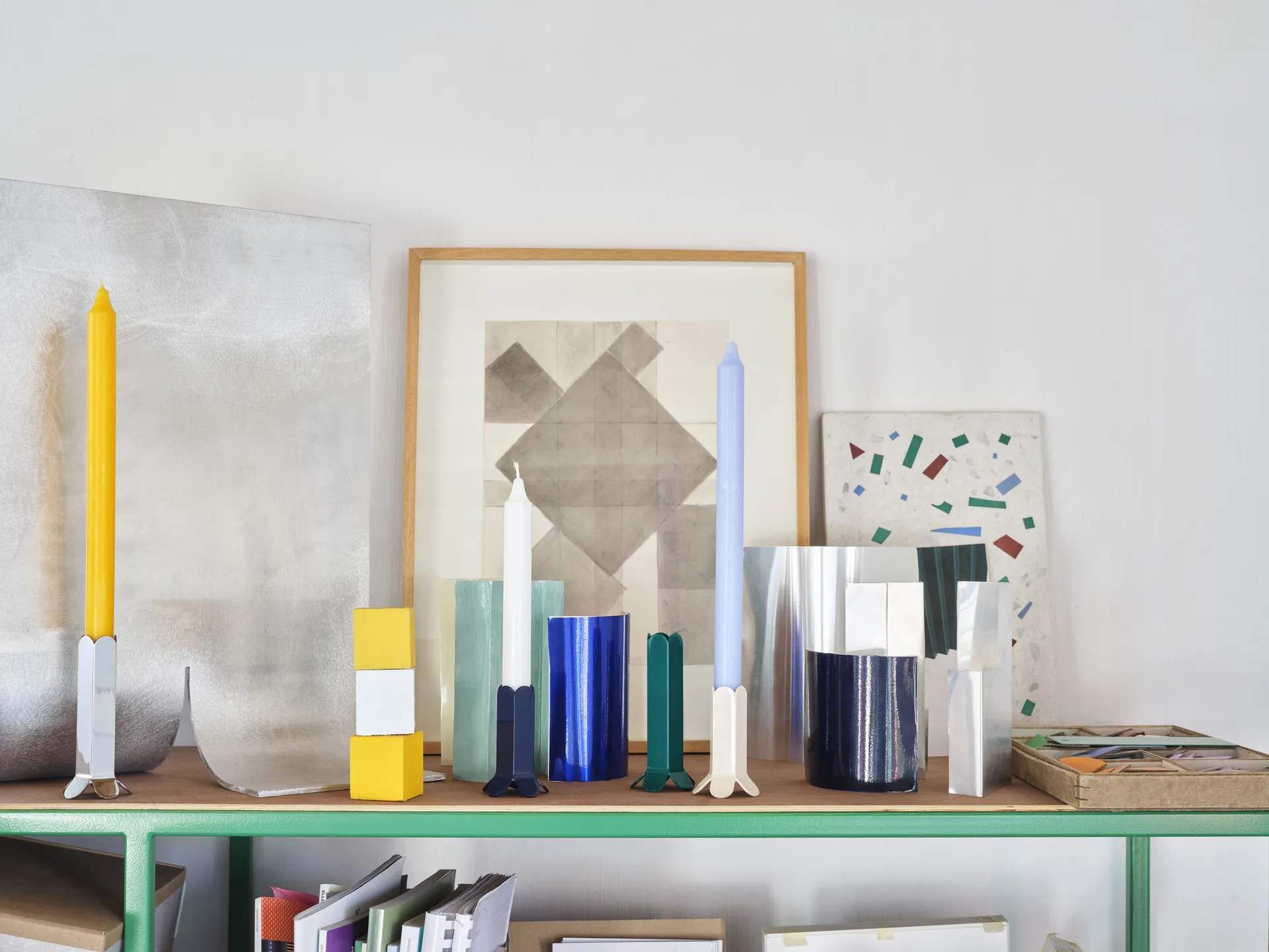 Arcs candle sticks 13 cm, Mirror HAY