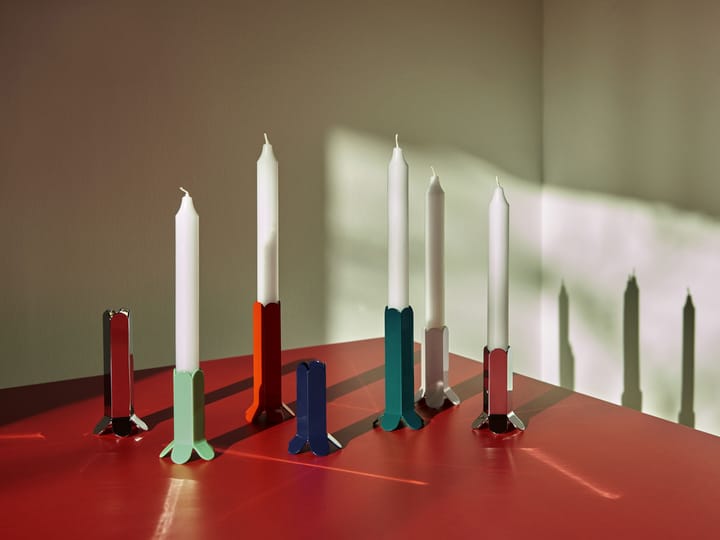 Arcs candle sticks 13 cm - Red - HAY