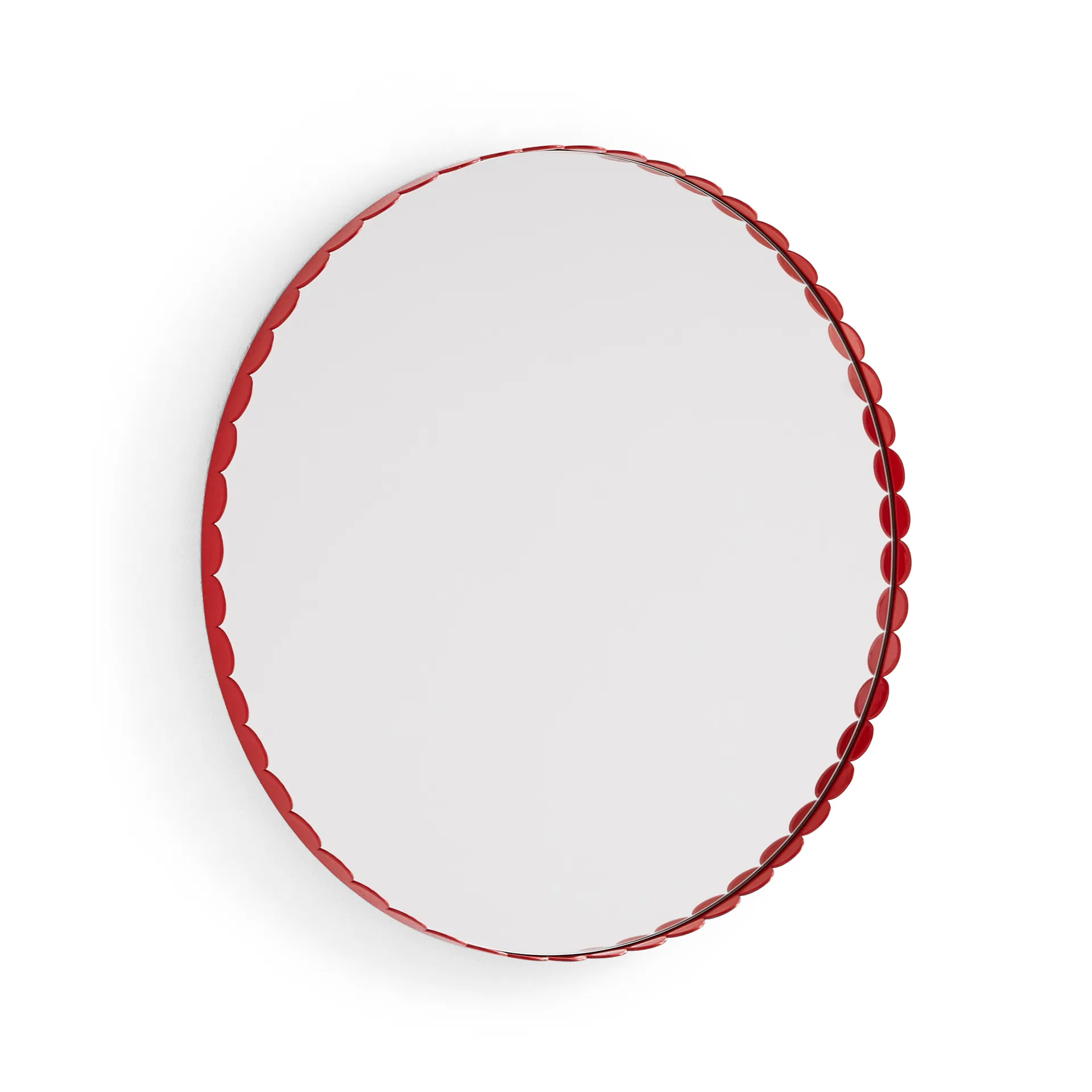 Arcs Mirror mirror Ø60 cm, Red HAY
