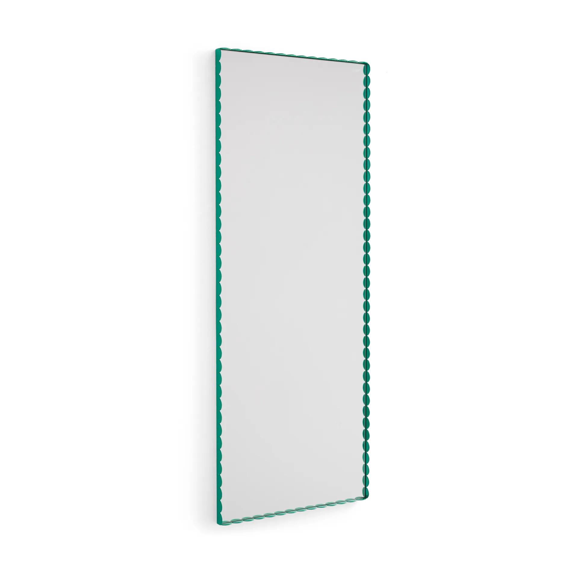 Arcs Mirror Rectangle M mirror 50x133.5 cm, Green HAY