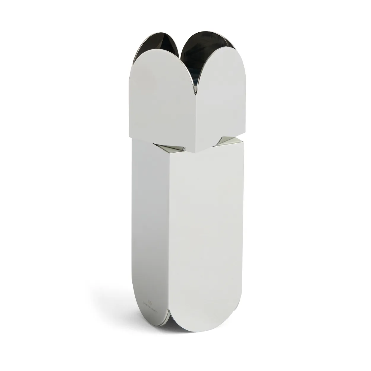 HAY Arcs salt/pepper grinder 17 cm Mirror | Scandinavian Design | Salt & Pepper shakers | Silver-coloured