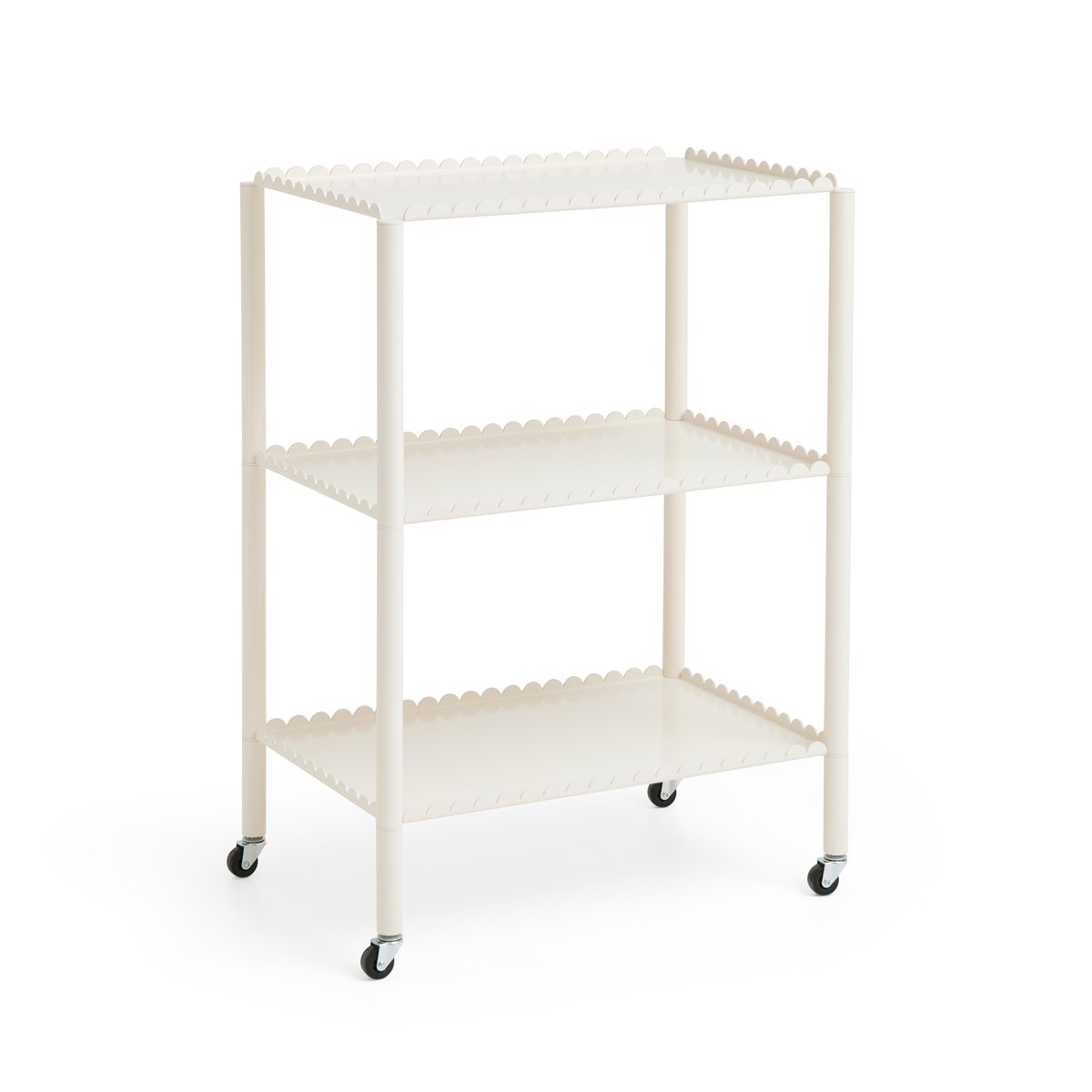 HAY Arcs Trolley High serving trolley Eggshell | Scandinavian Design | Serving trolleys | White