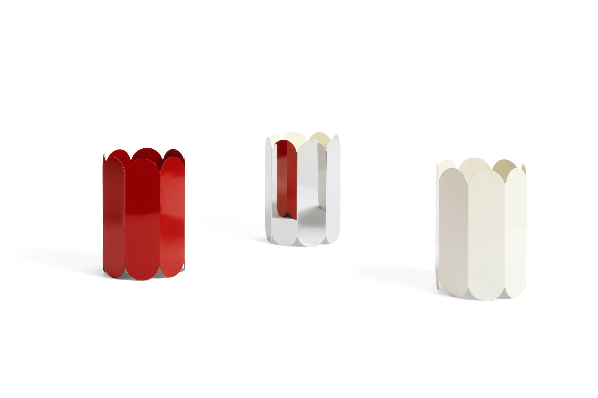 Arcs vase 25 cm, White HAY