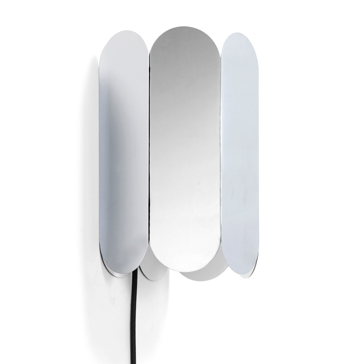 HAY Arcs wall switch wall lamp Mirror | Scandinavian Design | Wall lights | Silver-coloured