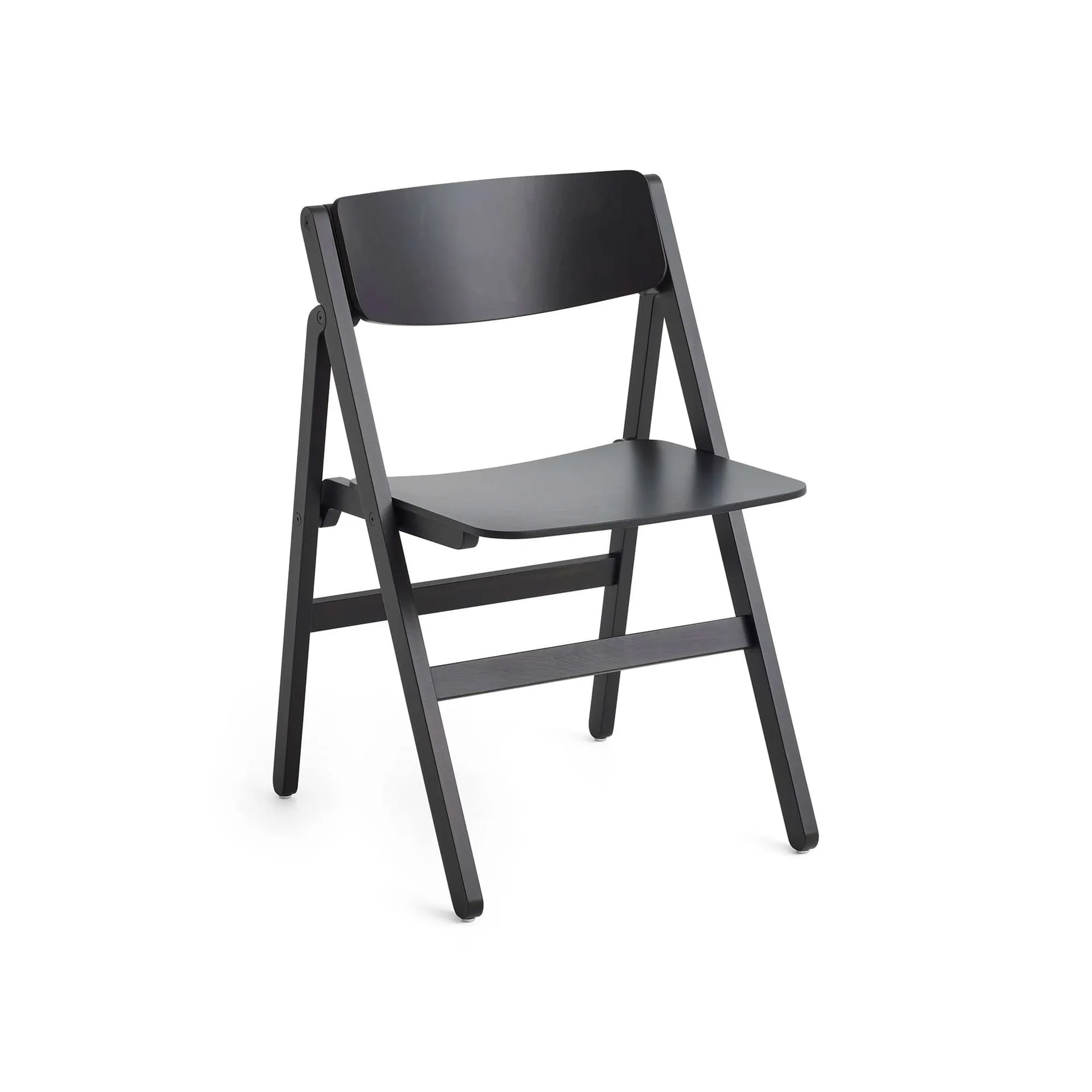 Backflip Chair chair, Anthracite lacquered beech HAY