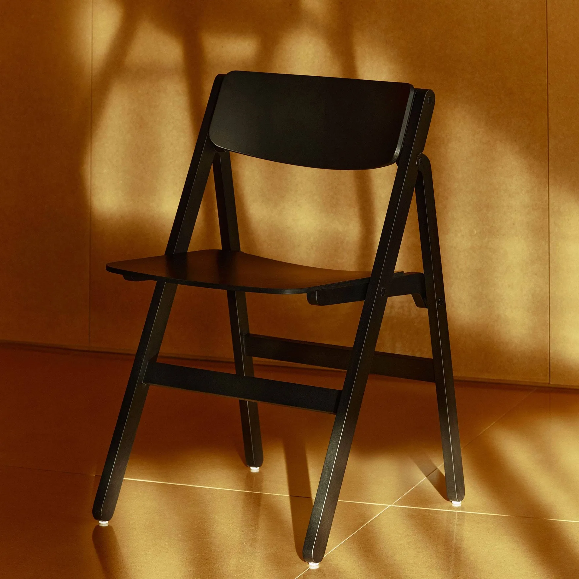 Backflip Chair chair, Anthracite lacquered beech HAY