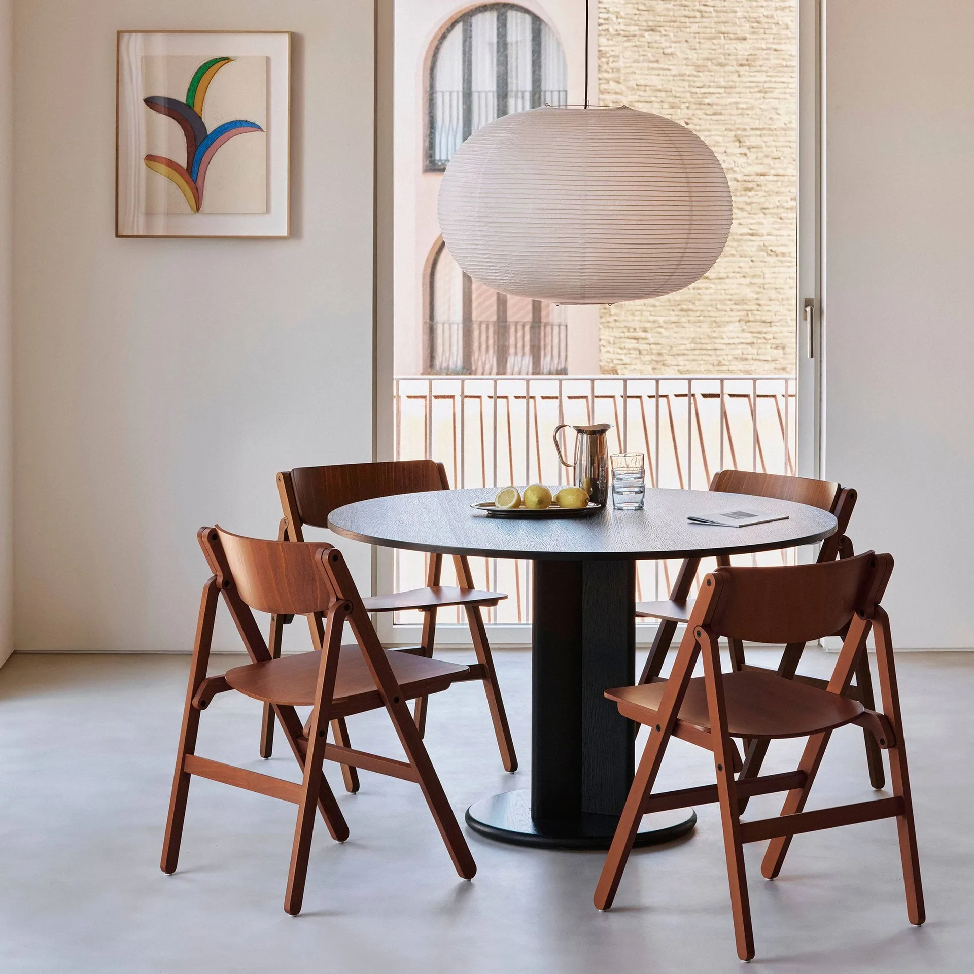 Backflip Chair chair, Bronze lacquered beech HAY