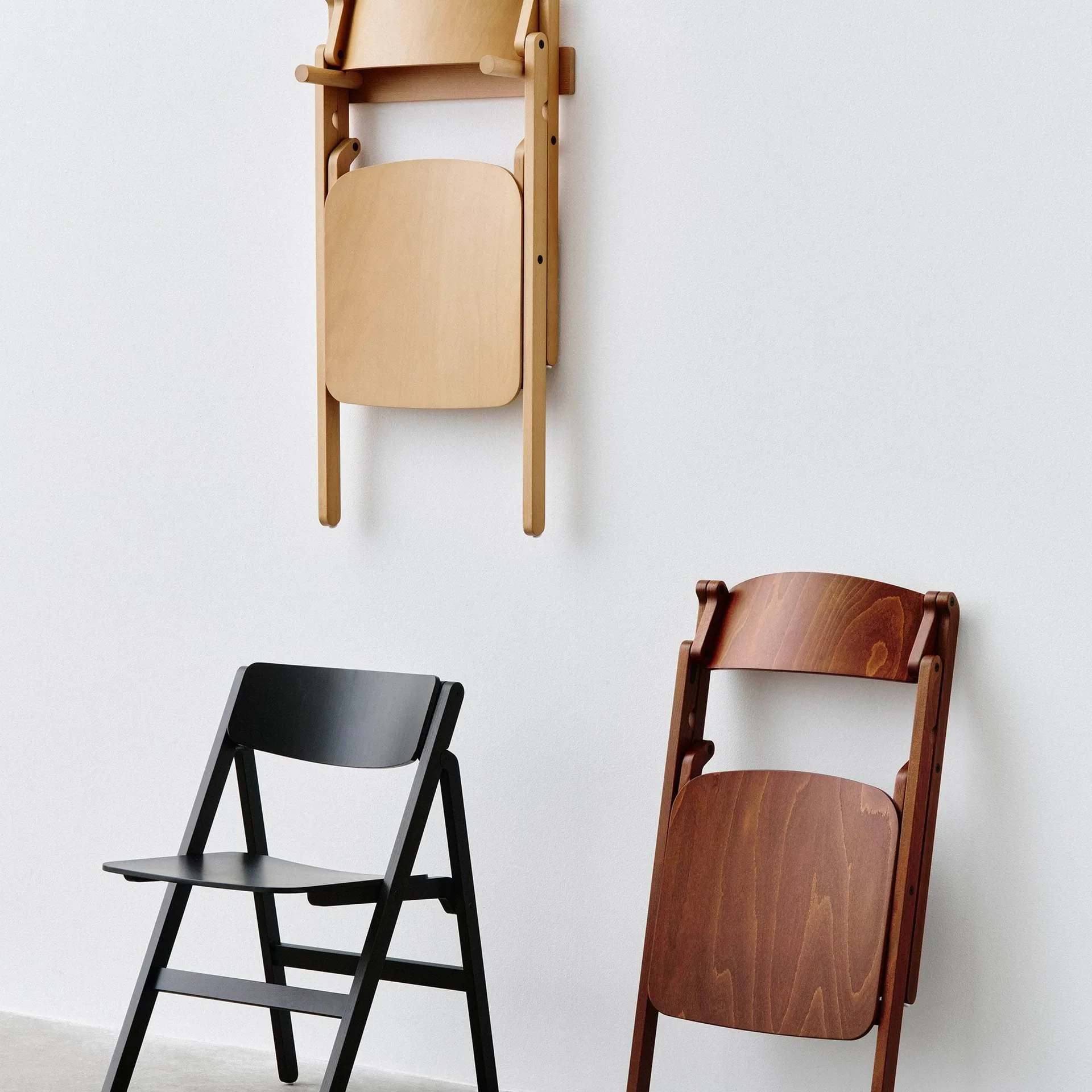 Backflip Chair chair, Bronze lacquered beech HAY