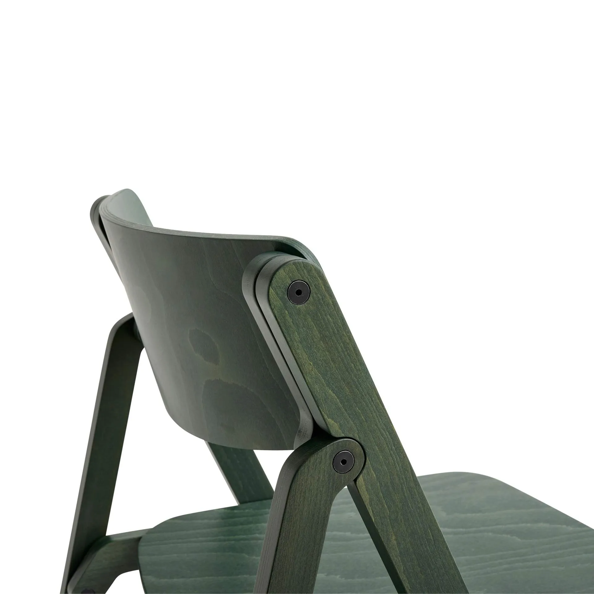 Backflip Chair chair, Cedar green lacquered beech HAY
