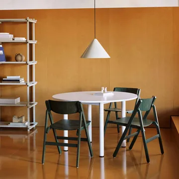 Backflip Chair chair - Cedar green lacquered beech - HAY