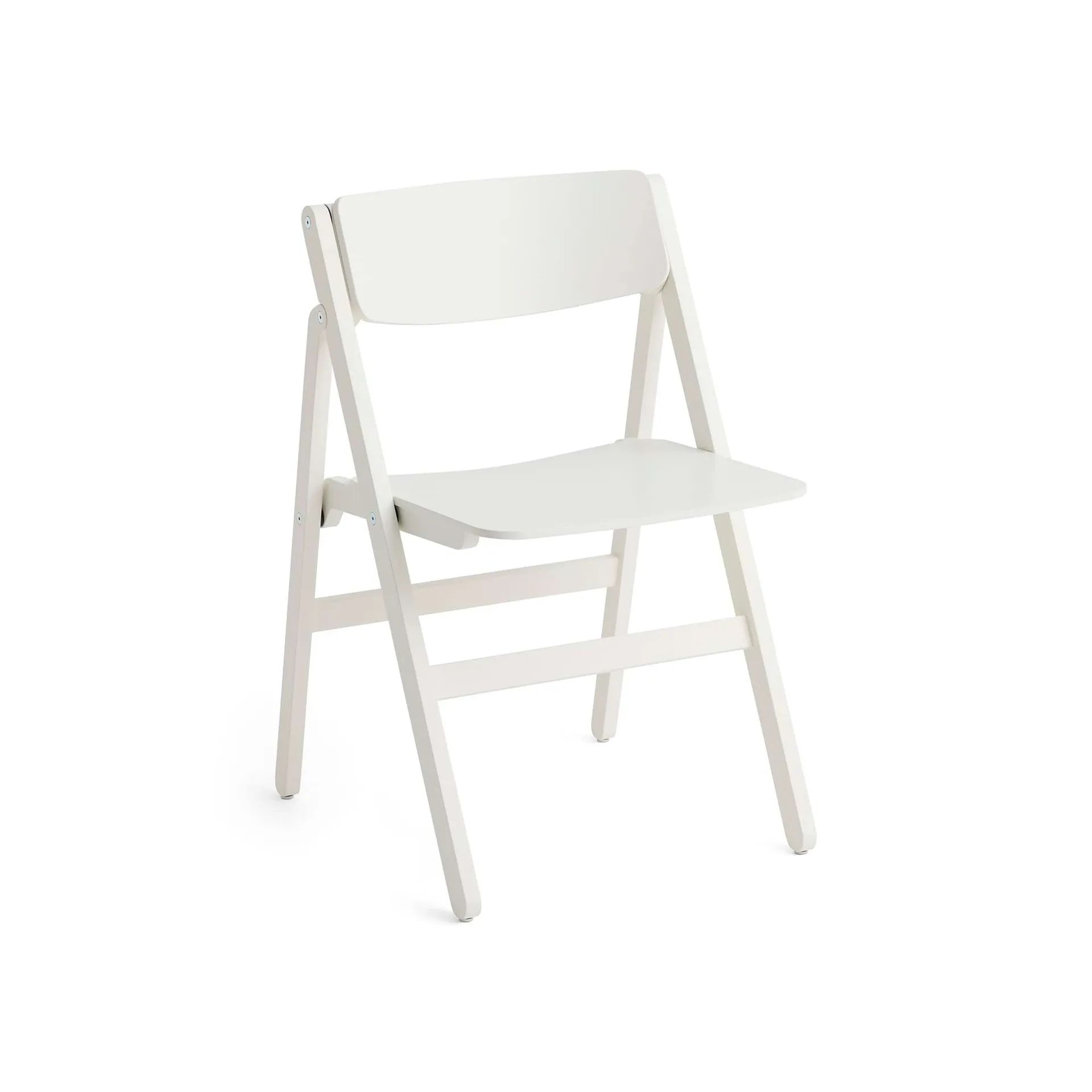 Backflip Chair chair, Cream white lacquered beech HAY