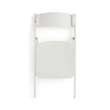 Backflip Chair chair - Cream white lacquered beech - HAY