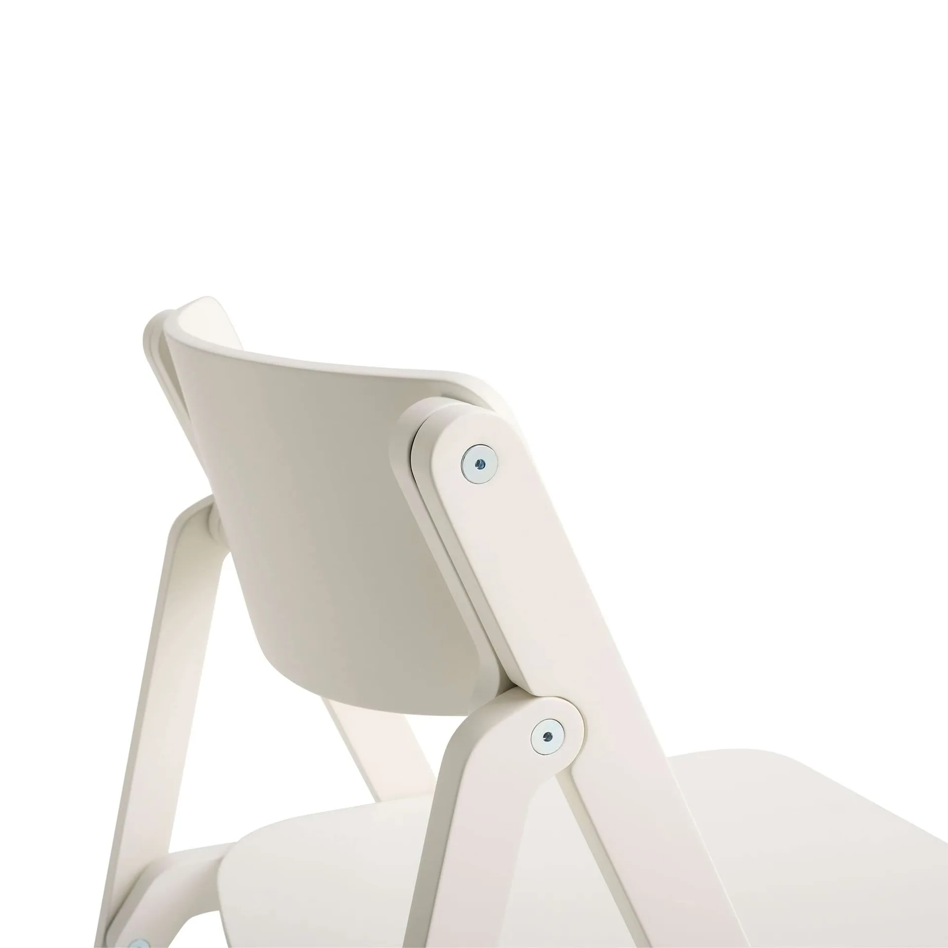 Backflip Chair chair, Cream white lacquered beech HAY