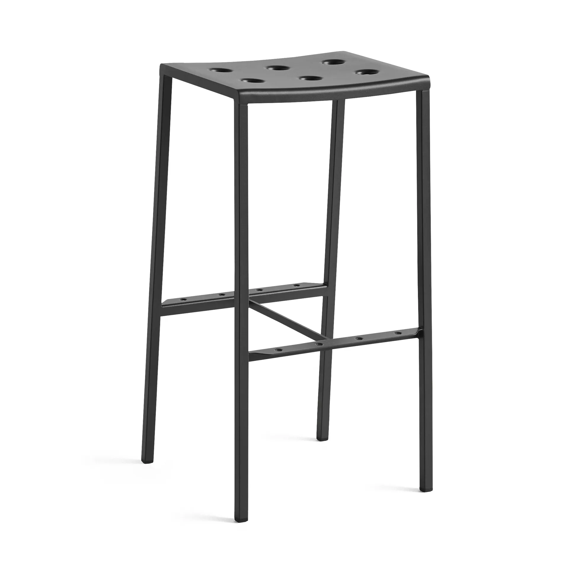 Balcony bar stool high 75 cm, Anthracite HAY