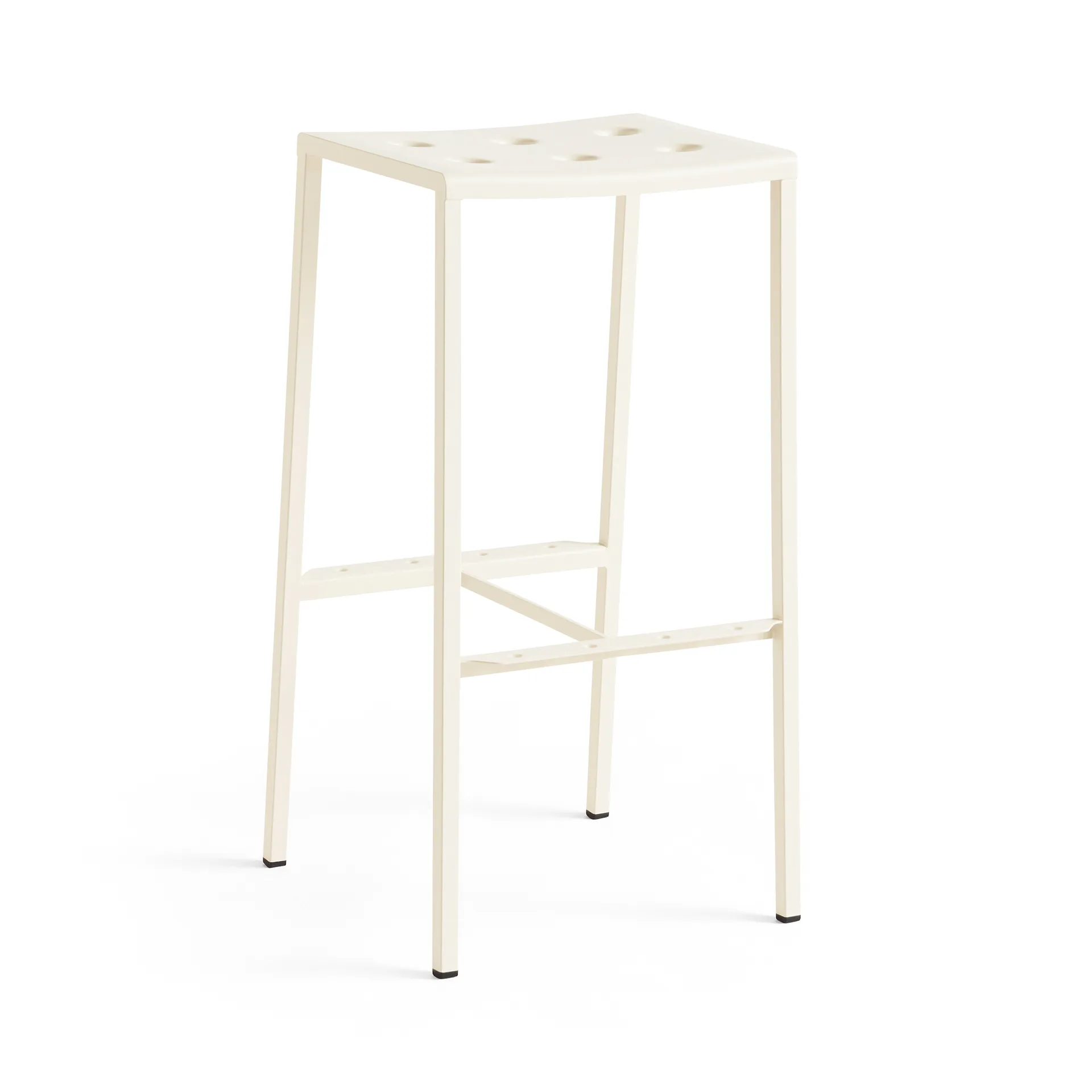 Balcony bar stool high 75 cm, Chalk beige HAY