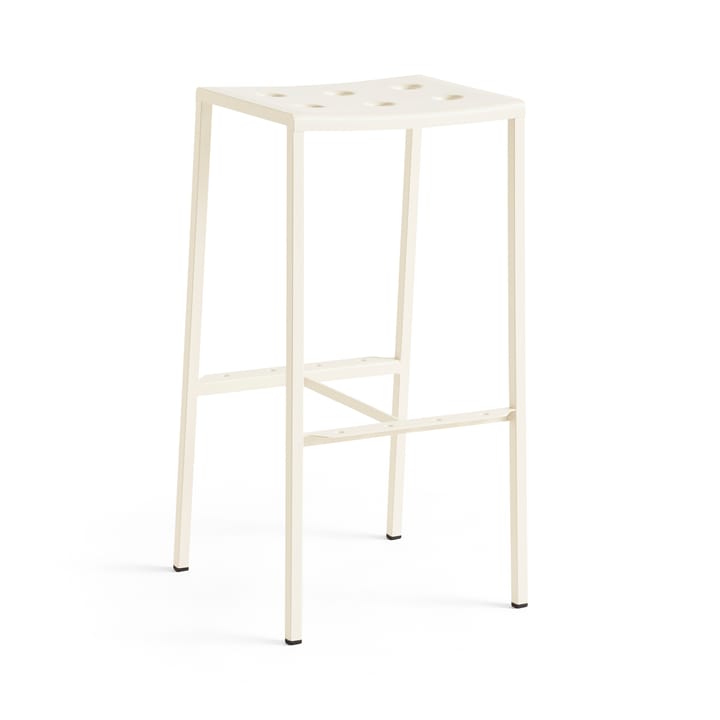 Balcony bar stool high 75 cm - Chalk beige - HAY