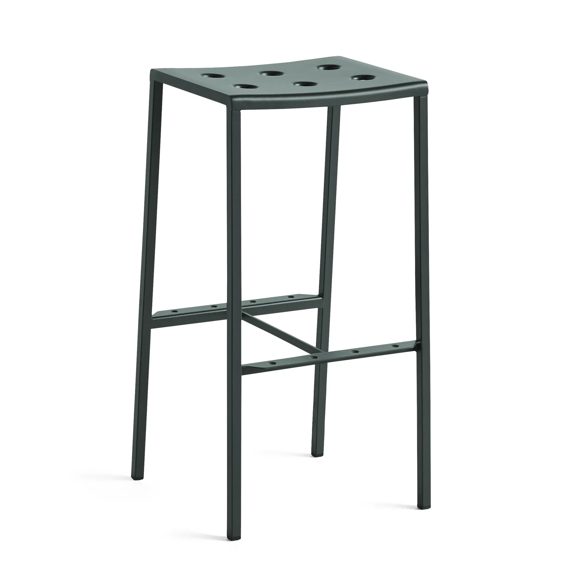 Balcony bar stool high 75 cm, Dark forest HAY