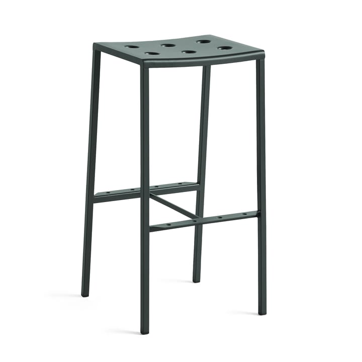 Balcony bar stool high 75 cm - Dark forest - HAY