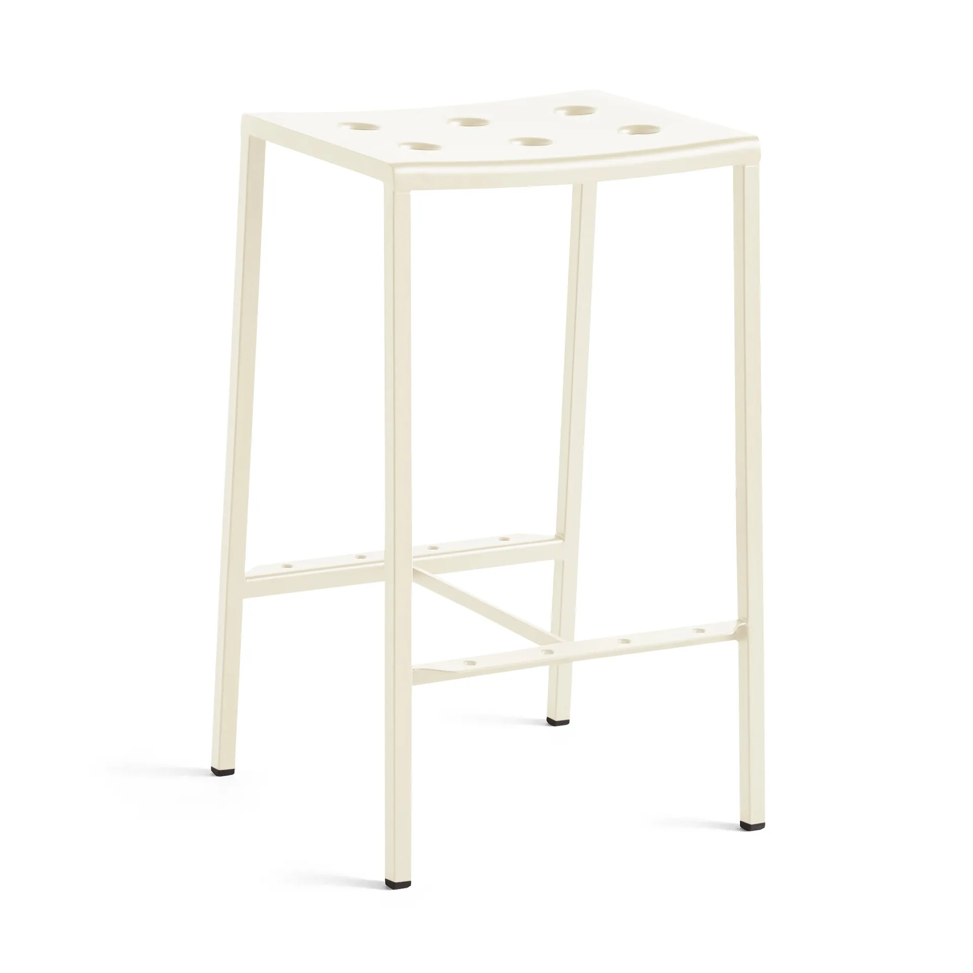 Balcony bar stool low 65 cm, Chalk beige HAY