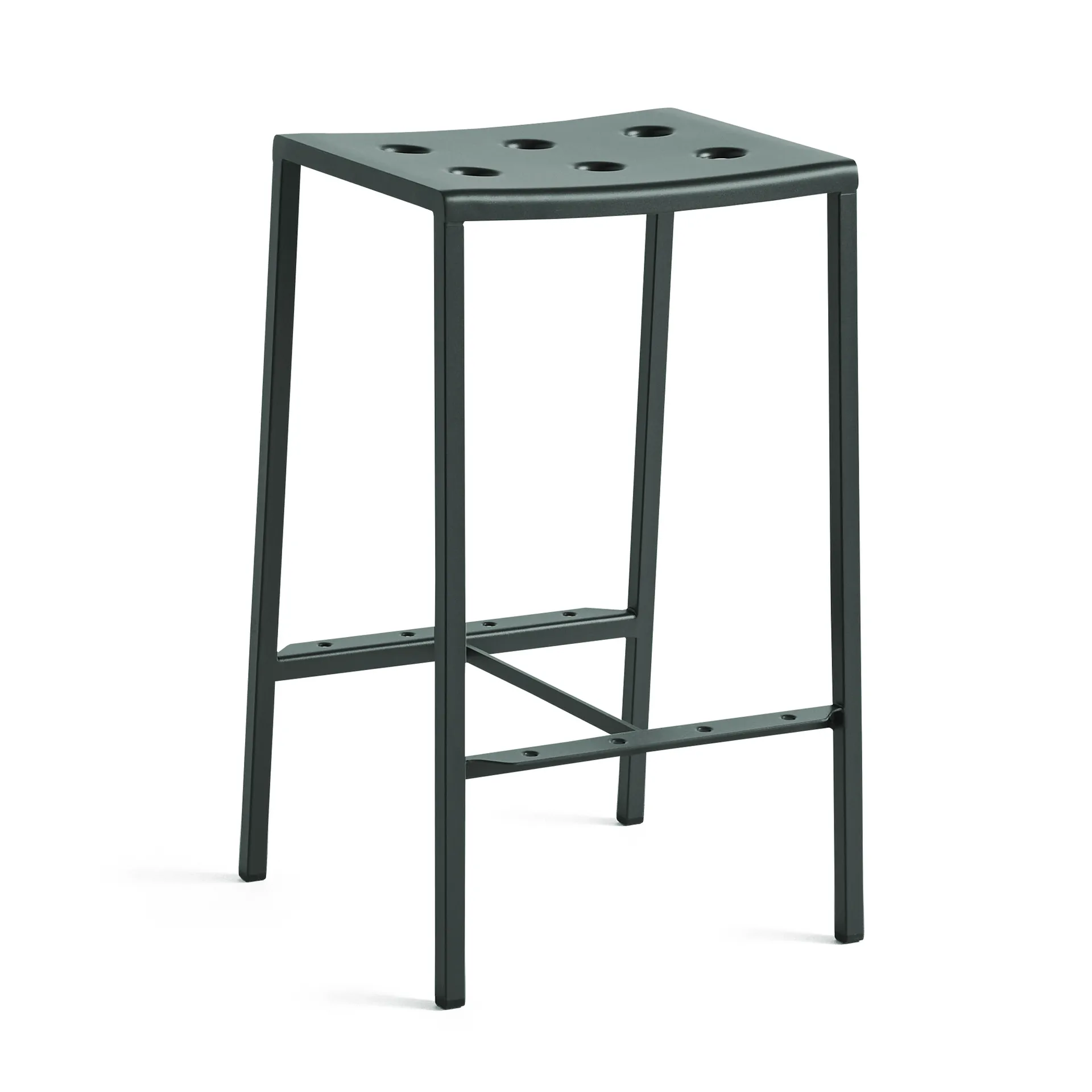 Balcony bar stool low 65 cm, Dark forest HAY