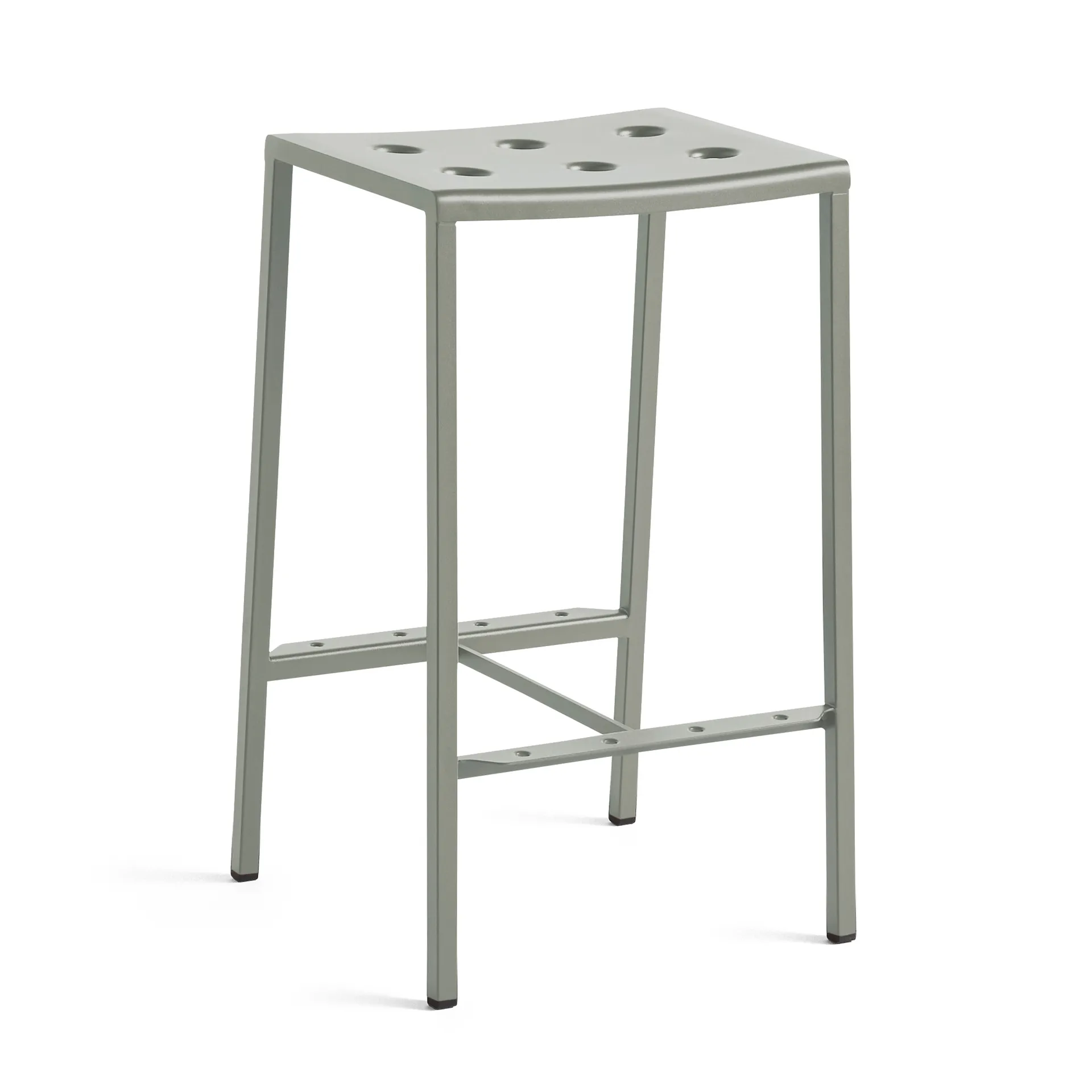 Balcony bar stool low 65 cm, Desert green HAY