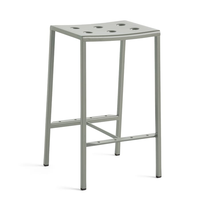 Balcony bar stool low 65 cm - Desert green - HAY