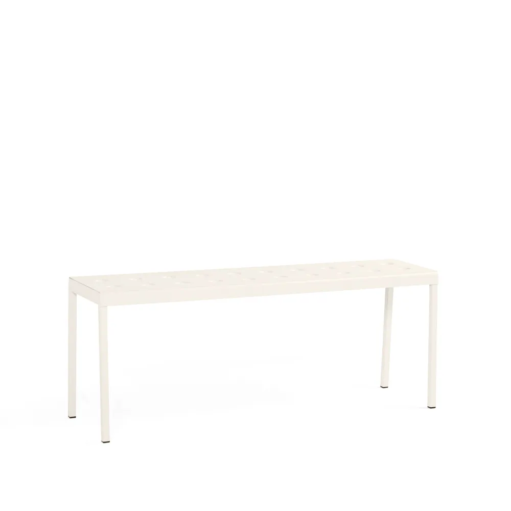 Balcony bench, Chalk beige, 119.5 cm HAY