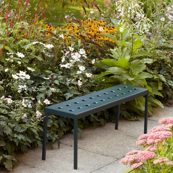 Balcony bench, Desert green, 119.5 cm HAY