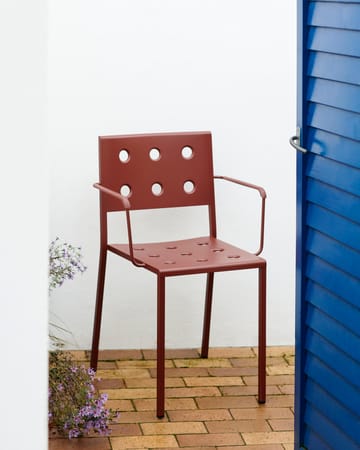 Balcony Dining Armchair - Iron red - HAY