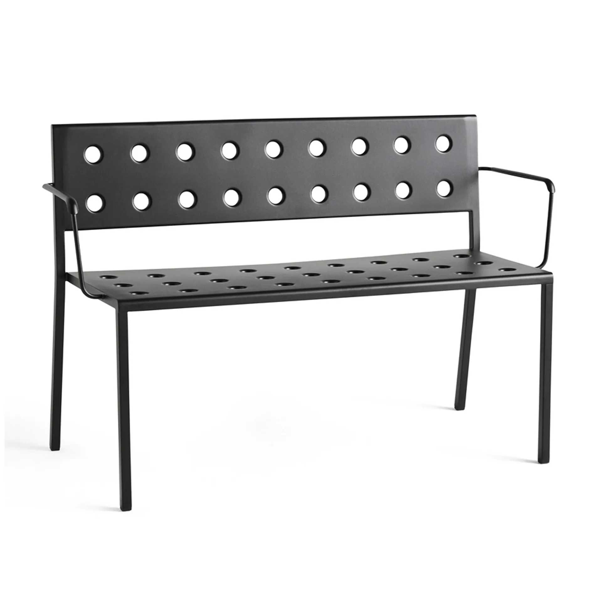 Balcony Dining bench with armrest 121x52 cm, Anthracite HAY