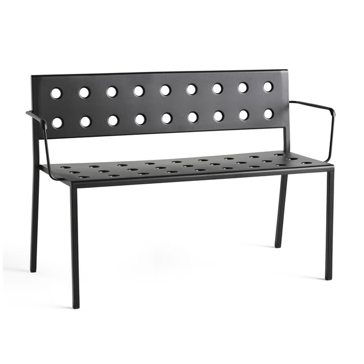 Balcony Dining bench with armrest 121x52 cm - Anthracite - HAY