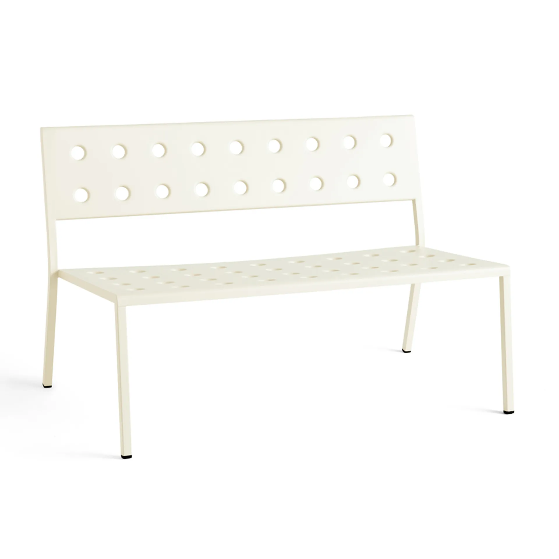 Balcony Lounge bench 113.5x69 cm, Chalk beige HAY
