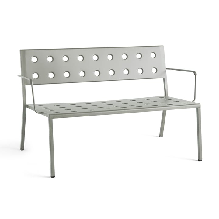 Balcony Lounge bench with armrest 121.5x69 cm - Desert green - HAY