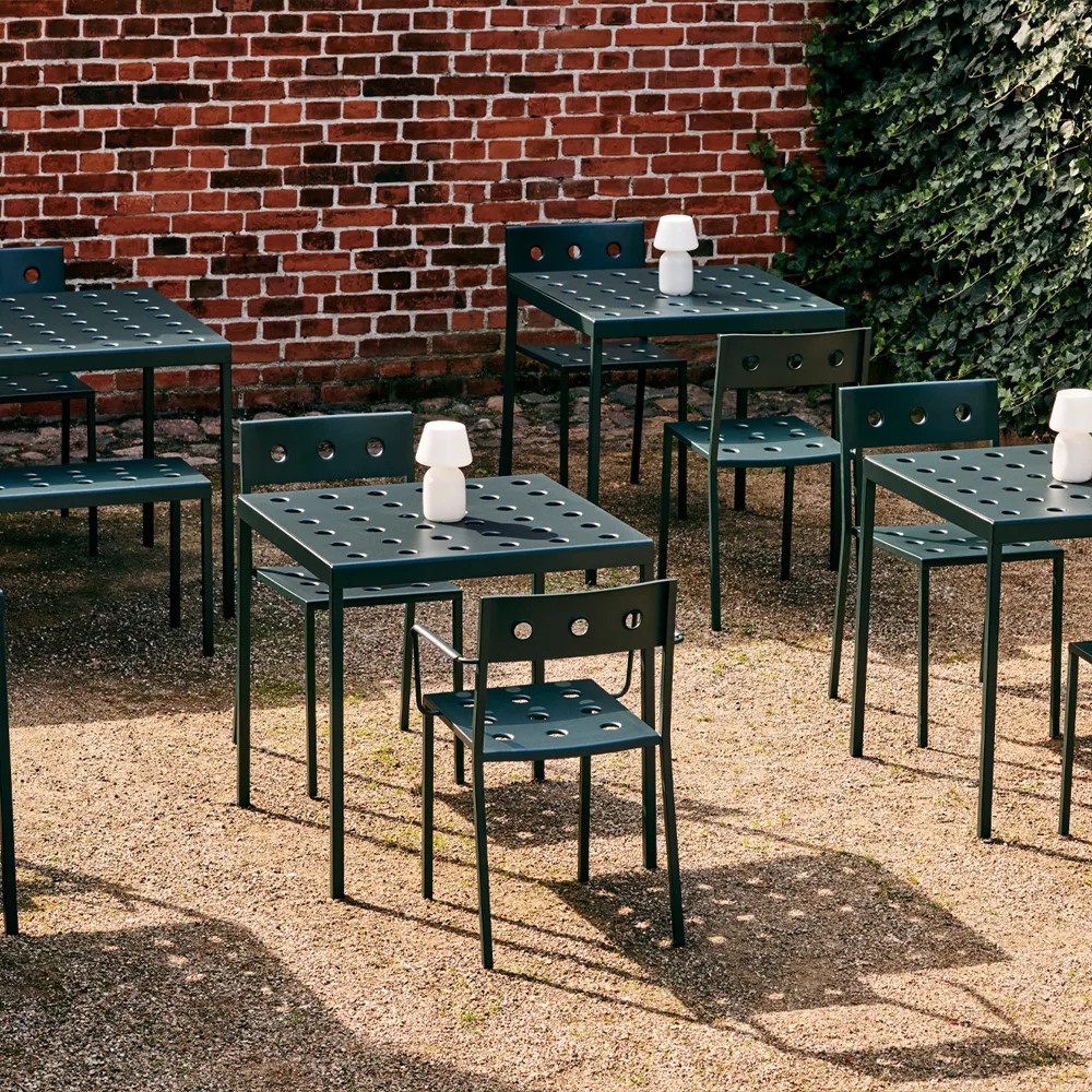 Balcony table, Anthracite, 75 cm HAY