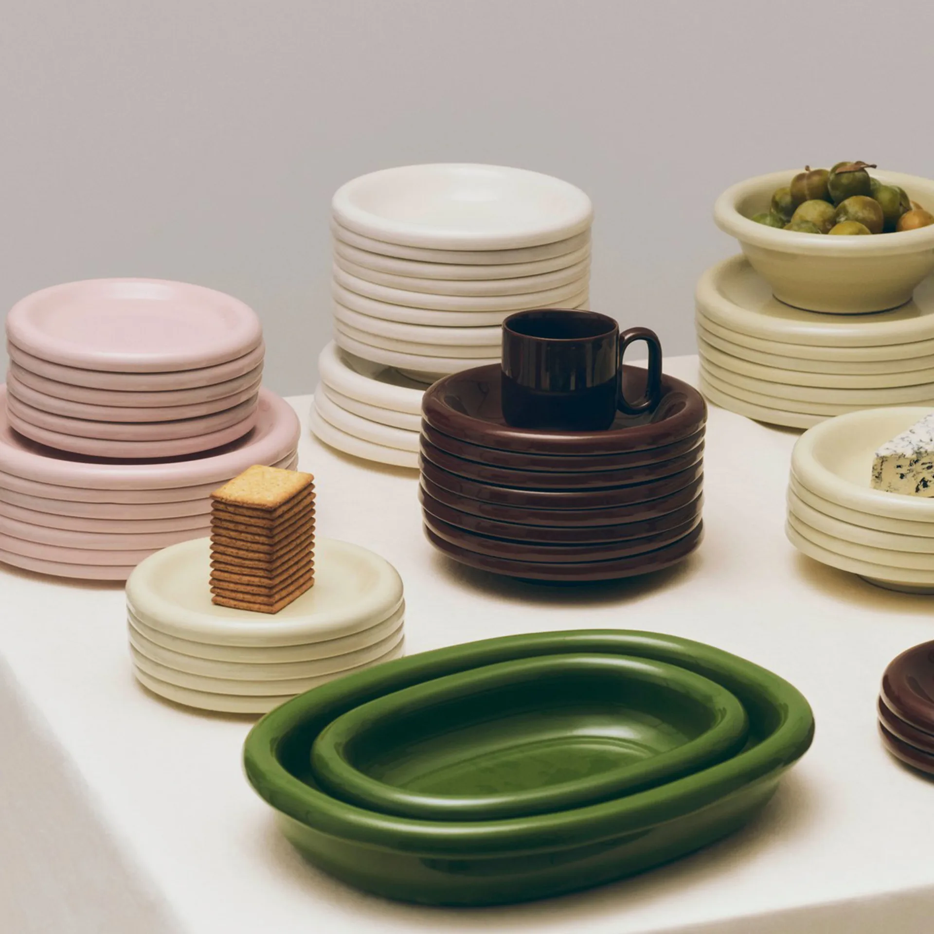 Barro bowl, Pistachio, Ø20 cm 2-pack HAY