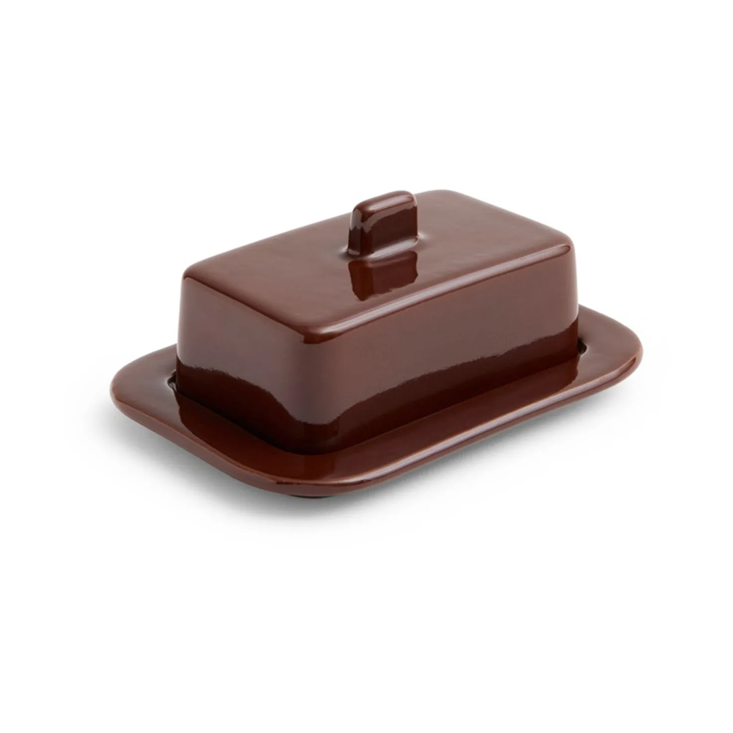 Barro butter dish, Burgundy HAY