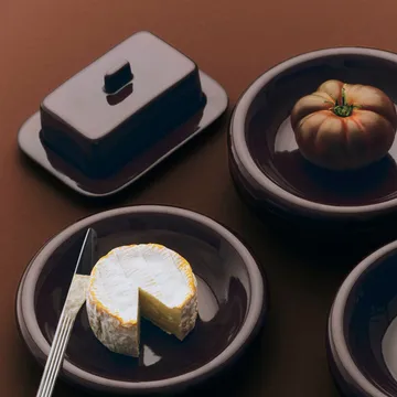 Barro butter dish - Burgundy - HAY