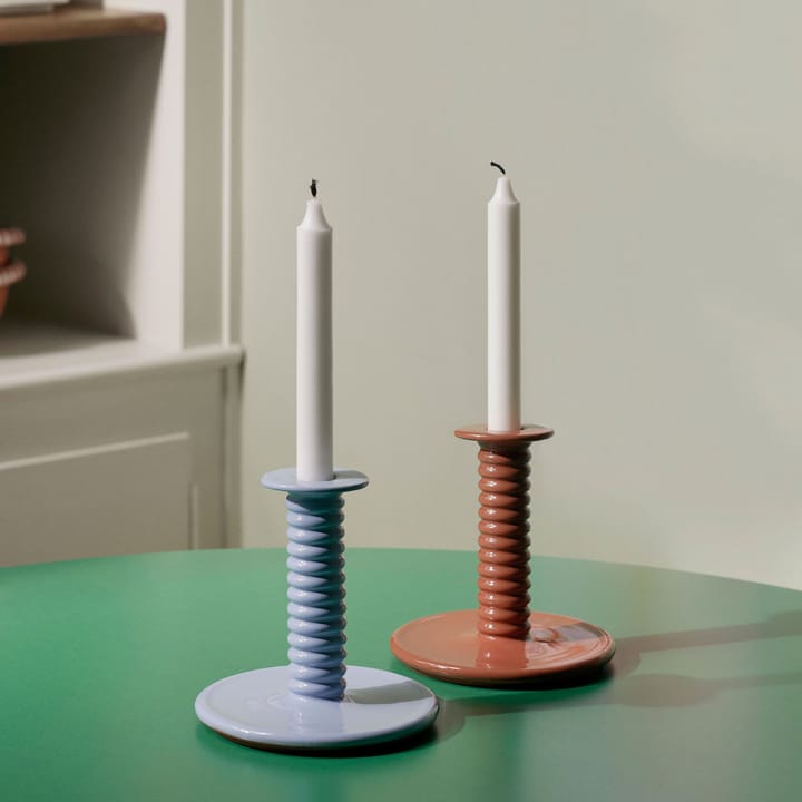 Barro candleholder - Light blue - HAY